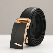 Load image into Gallery viewer, Fashion Brand Leather Belt Business Trouser Strap Pant Ceinture Homme Cowskin Automatic Buckle Cowhide Men Belts