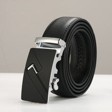 Load image into Gallery viewer, Fashion Brand Leather Belt Business Trouser Strap Pant Ceinture Homme Cowskin Automatic Buckle Cowhide Men Belts