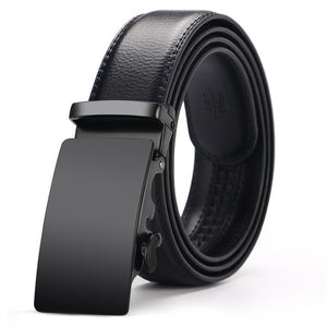 Fashion Brand Leather Belt Business Trouser Strap Pant Ceinture Homme Cowskin Automatic Buckle Cowhide Men Belts