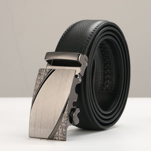 Fashion Brand Leather Belt Business Trouser Strap Pant Ceinture Homme Cowskin Automatic Buckle Cowhide Men Belts