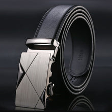 Load image into Gallery viewer, Fashion Brand Leather Belt Business Trouser Strap Pant Ceinture Homme Cowskin Automatic Buckle Cowhide Men Belts
