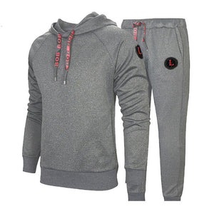 Men Two Pieces Set New Fashion Hooded Sweatshirts Sportswear Men Tracksuit Hoodie Autumn Men Brand Clothes Hoodies+Pants Sets