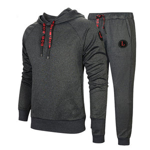 Men Two Pieces Set New Fashion Hooded Sweatshirts Sportswear Men Tracksuit Hoodie Autumn Men Brand Clothes Hoodies+Pants Sets