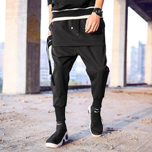 Load image into Gallery viewer, New Western Diablo Style Fashion Individuality Side Ribbon Men&#39;s Jogger Trousers Hip Hop Autumn Casual Street Male Harem Pants