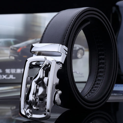Hot Sale Brand mens belts for men good leather belt cowskin Automatic buckle business trouser strap pant ceinture homme