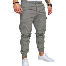 Load image into Gallery viewer, Mens Skinny Fit Straight Leg Trousers Men Casual Pencil Jogger Cargo Pants With Pockets M-XXXL