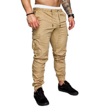 Load image into Gallery viewer, Mens Skinny Fit Straight Leg Trousers Men Casual Pencil Jogger Cargo Pants With Pockets M-XXXL