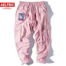 Load image into Gallery viewer, Aelfric Hip Hop Sweat Pants Embroidery Japanese Style Trousers Sweatpants Streetwear Men Joggers Track Casual Cargo Pants UR45