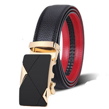 Load image into Gallery viewer, high quality genuine leather belt luxury real leather belts for men metal buckle man Jeans pants genuine leather belt male strap