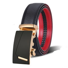 Load image into Gallery viewer, high quality genuine leather belt luxury real leather belts for men metal buckle man Jeans pants genuine leather belt male strap