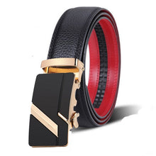 Load image into Gallery viewer, high quality genuine leather belt luxury real leather belts for men metal buckle man Jeans pants genuine leather belt male strap