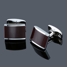 Load image into Gallery viewer, Quality enamel baking paint, men&#39;s French shirt cufflinks wholesale custom made cuff top grade business shirt cufflinks.