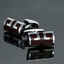 Load image into Gallery viewer, Quality enamel baking paint, men&#39;s French shirt cufflinks wholesale custom made cuff top grade business shirt cufflinks.