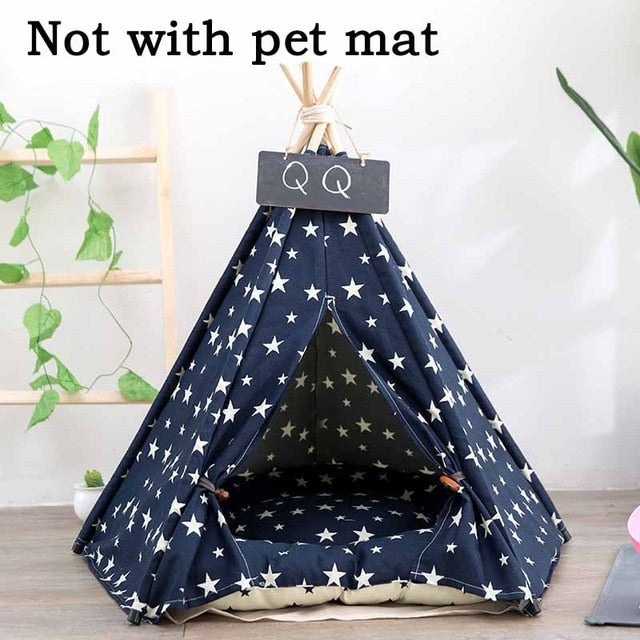Pet Teepee Tent  Portable Washable Not Included Mat
