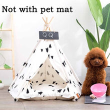 Load image into Gallery viewer, Pet Teepee Tent  Portable Washable Not Included Mat