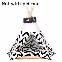 Load image into Gallery viewer, Pet Teepee Tent  Portable Washable Not Included Mat