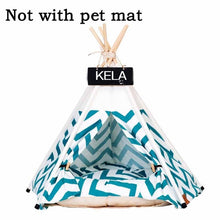 Load image into Gallery viewer, Pet Teepee Tent  Portable Washable Not Included Mat