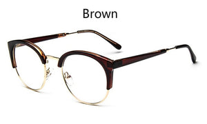 Transparent Spectacle Frame For Men Women Glasses Anti-fatigue Cat Eye High Quality Computer eyeglasses men Retro Optical Lens