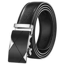 Load image into Gallery viewer, Fashion Brand Leather Belt Business Trouser Strap Pant Ceinture Homme Cowskin Automatic Buckle Cowhide Men Belts