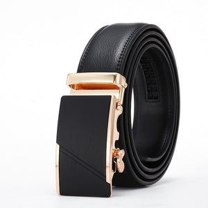 Fashion Brand Leather Belt Business Trouser Strap Pant Ceinture Homme Cowskin Automatic Buckle Cowhide Men Belts