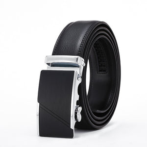 Fashion Brand Leather Belt Business Trouser Strap Pant Ceinture Homme Cowskin Automatic Buckle Cowhide Men Belts