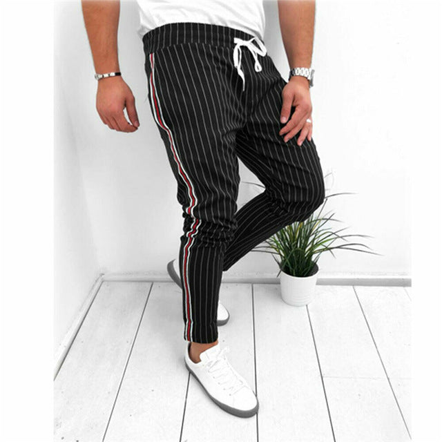 AU Men Slim Fit Jogger Sports Gym Bodybuilding Running Track Trousers Sweatpants