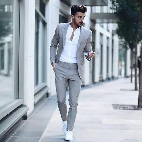 Mens Slim Fit 2 piece Suit