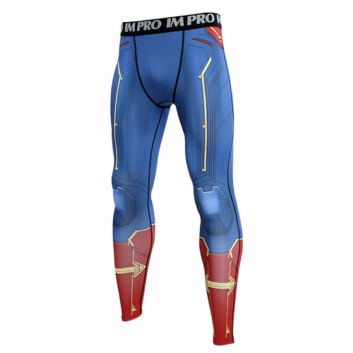 New Captain Marvel  3D Compression Pants  Printed Pants Men Compression  Cosplay Quick-drying clothes For Gyms Pants