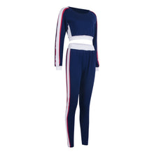 Load image into Gallery viewer, Women Sets Women Red Blue Black 2 pcs Sweatsuit Cotton Summer Pullover Suits Women outfit Two Piece Tracksuits