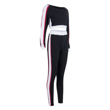 Load image into Gallery viewer, Women Sets Women Red Blue Black 2 pcs Sweatsuit Cotton Summer Pullover Suits Women outfit Two Piece Tracksuits