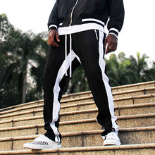 Load image into Gallery viewer, Mens Stripped Sweatpants Polyester blend