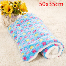 Load image into Gallery viewer, Small Pet Dog House Kennel Bed Mat Cat Blanket Pets Tent Unfolding To Be Thicken Winter Pet Beds Mattress Flannel Fabric Warm