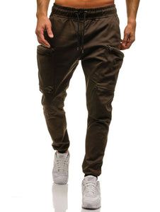 Mens Joggers 2019 New Red Camouflage Multi-Pockets Cargo Pants Men Cotton Harem Pants Hip Hop Trousers Streetwear XXXL