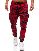 Load image into Gallery viewer, Mens Joggers 2019 New Red Camouflage Multi-Pockets Cargo Pants Men Cotton Harem Pants Hip Hop Trousers Streetwear XXXL