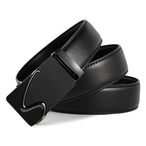 Hot Sale Brand mens belts for men good leather belt cowskin Automatic buckle business trouser strap pant ceinture homme