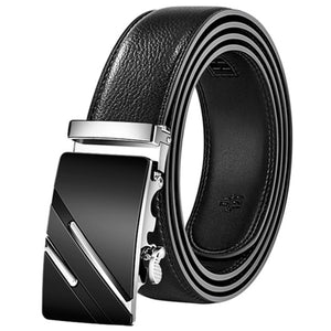 Hot Sale Brand mens belts for men good leather belt cowskin Automatic buckle business trouser strap pant ceinture homme