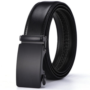 Hot Sale Brand mens belts for men good leather belt cowskin Automatic buckle business trouser strap pant ceinture homme