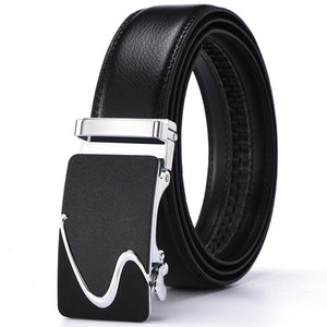 Hot Sale Brand mens belts for men good leather belt cowskin Automatic buckle business trouser strap pant ceinture homme
