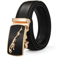 Load image into Gallery viewer, Hot Sale Brand mens belts for men good leather belt cowskin Automatic buckle business trouser strap pant ceinture homme