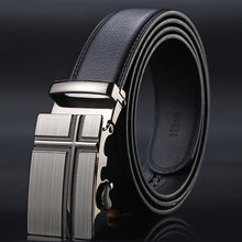 Load image into Gallery viewer, Hot Sale Brand mens belts for men good leather belt cowskin Automatic buckle business trouser strap pant ceinture homme