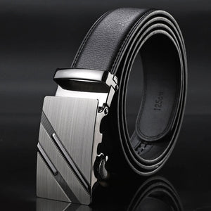 Hot Sale Brand mens belts for men good leather belt cowskin Automatic buckle business trouser strap pant ceinture homme