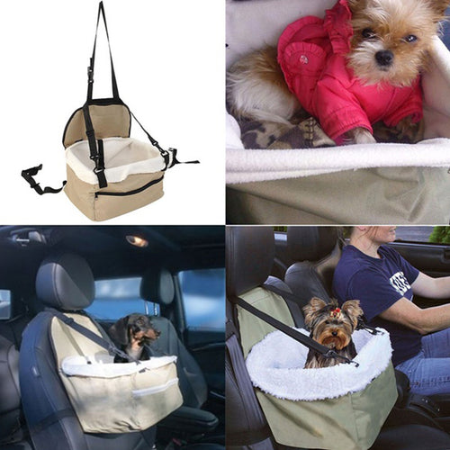 Soft Pet Dog Puppy Cat Kitty Car Seat Booster Seats Carrier Car Leash Bag for Pets Seating at Vehicle Pet Accessories