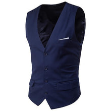 Load image into Gallery viewer, New Arrival Dress Vests For Men Slim Fit Mens Suit Vest Male Waistcoat Homme Casual Sleeveless Formal Business Jacket 23