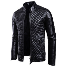Load image into Gallery viewer, Fashion men leather jacket Spring autumn Casual PU coat mens motorcycle leather jacket New Male Solid color slim outerwear S-3XL