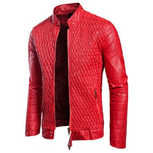 Load image into Gallery viewer, Fashion men leather jacket Spring autumn Casual PU coat mens motorcycle leather jacket New Male Solid color slim outerwear S-3XL
