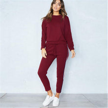Load image into Gallery viewer, Z&amp;P 2019 2Pcs Women Ladies Tracksuit Crop Hoodies Sweatshirt Pants Sets long-sleeved Suit  Casual Sportswear