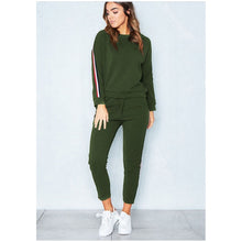 Load image into Gallery viewer, Z&amp;P 2019 2Pcs Women Ladies Tracksuit Crop Hoodies Sweatshirt Pants Sets long-sleeved Suit  Casual Sportswear