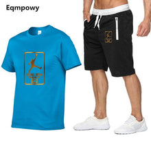 Load image into Gallery viewer, Tracksuit Men Shorts Summer Casual Men's Sportswear Suit Shorts Brand Clothing Two Pieces Top Tee+Shorts Sweat Suits