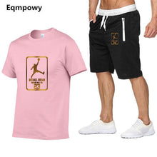 Load image into Gallery viewer, Tracksuit Men Shorts Summer Casual Men's Sportswear Suit Shorts Brand Clothing Two Pieces Top Tee+Shorts Sweat Suits