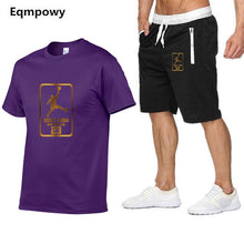 Load image into Gallery viewer, Tracksuit Men Shorts Summer Casual Men's Sportswear Suit Shorts Brand Clothing Two Pieces Top Tee+Shorts Sweat Suits